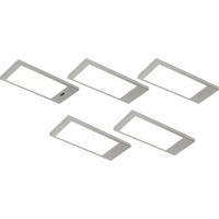 UNTERBAULEUCHTEN-SET - Edelstahlfarben, Kunststoff (18/7,6/0,8cm) - HKT