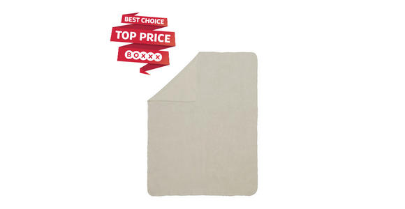 FLEECEDECKE 125/150 cm - Weiß, Basics, Textil (125/150cm) - Boxxx