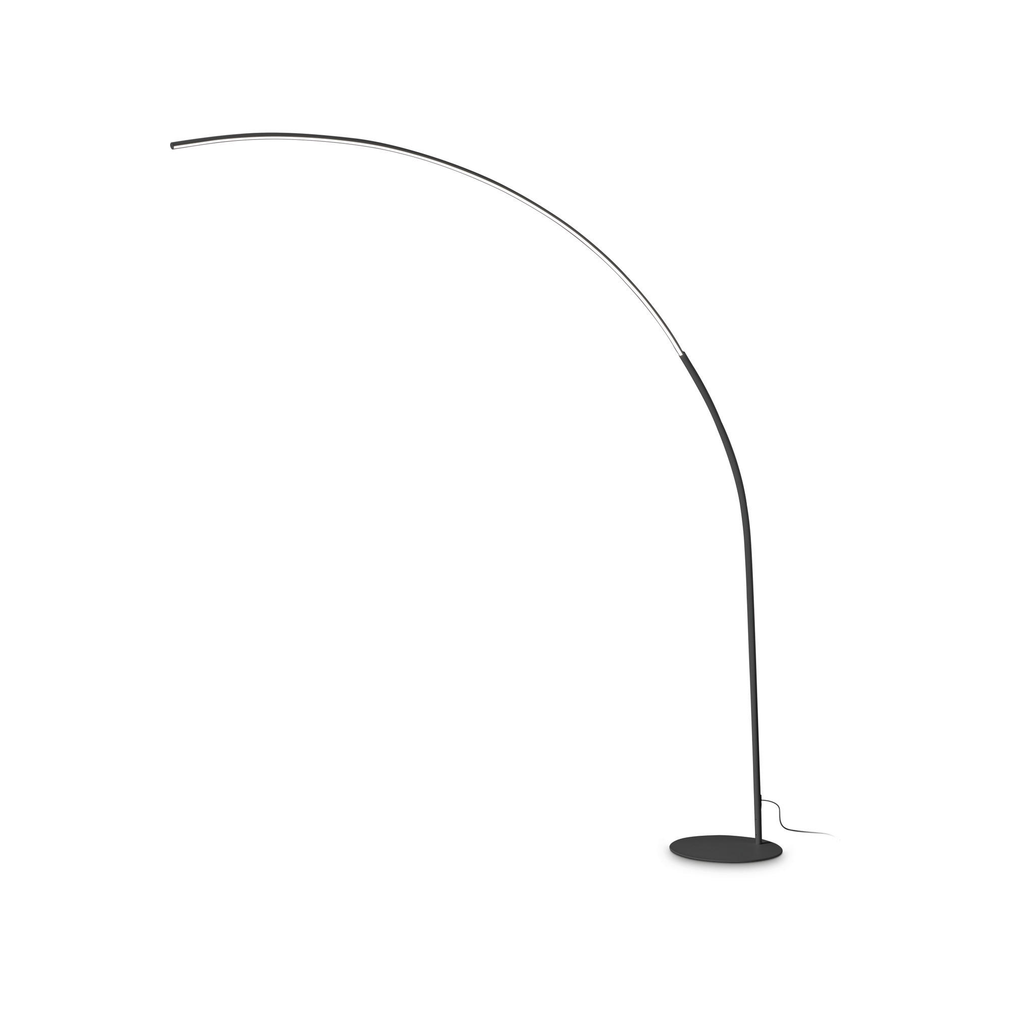STEHLEUCHTE 40/210/200 cm    - Schwarz, Design, Metall (40/210/200cm)