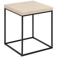 BEISTELLTISCH 40/40/45 cm Beige quadratisch  - Beige/Schwarz, Design, Holzwerkstoff/Metall (40/40/45cm) - Livetastic
