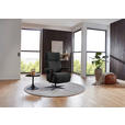 RELAXSESSEL in Textil Anthrazit  - Anthrazit/Schwarz, Design, Textil/Metall (68/117/85cm) - Cantus