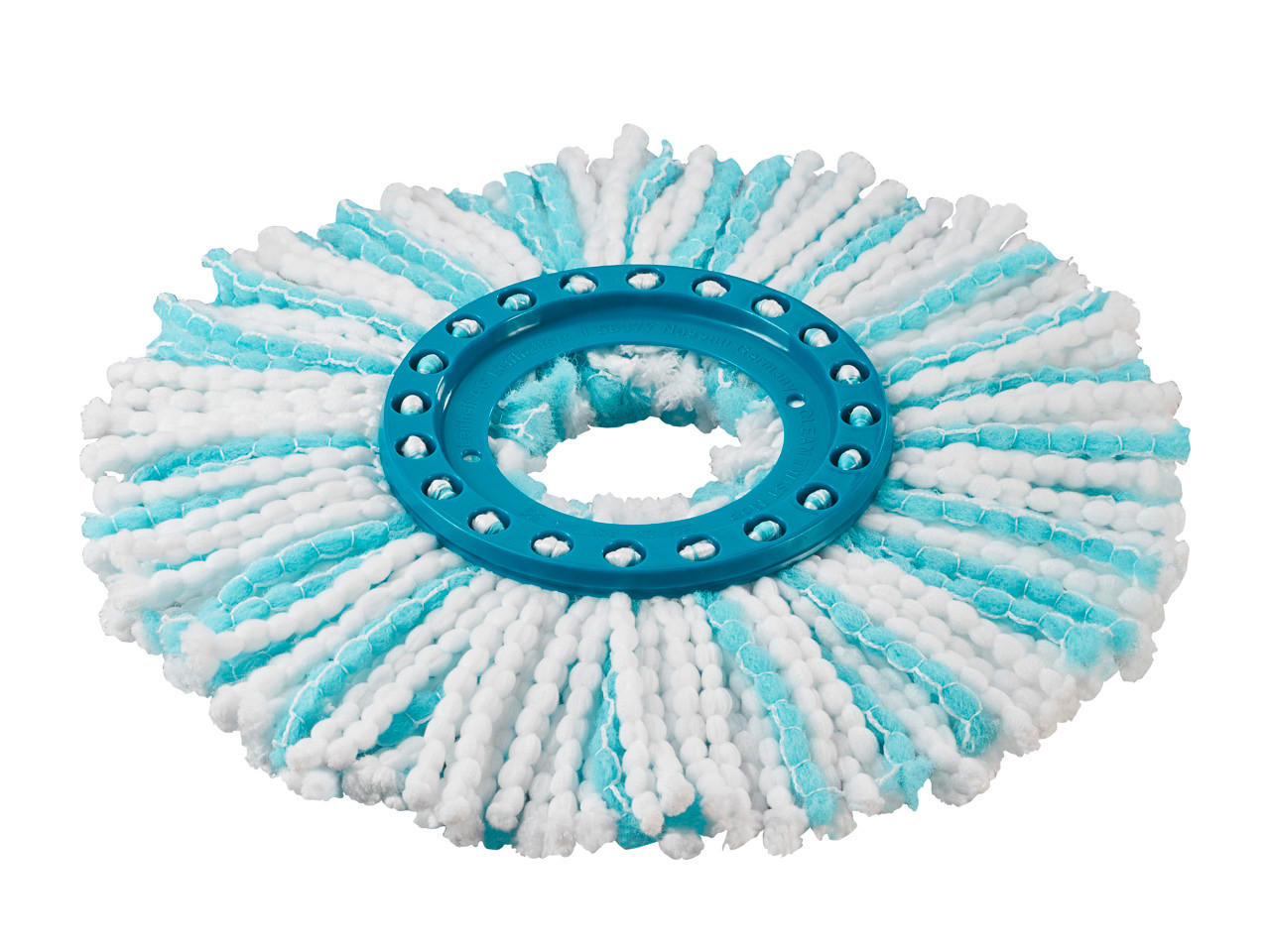 ERSATZMOPP CLEAM TWIST DISC MOP  - Türkis/Weiß, Basics, Kunststoff/Textil (30/30/5cm) - Leifheit