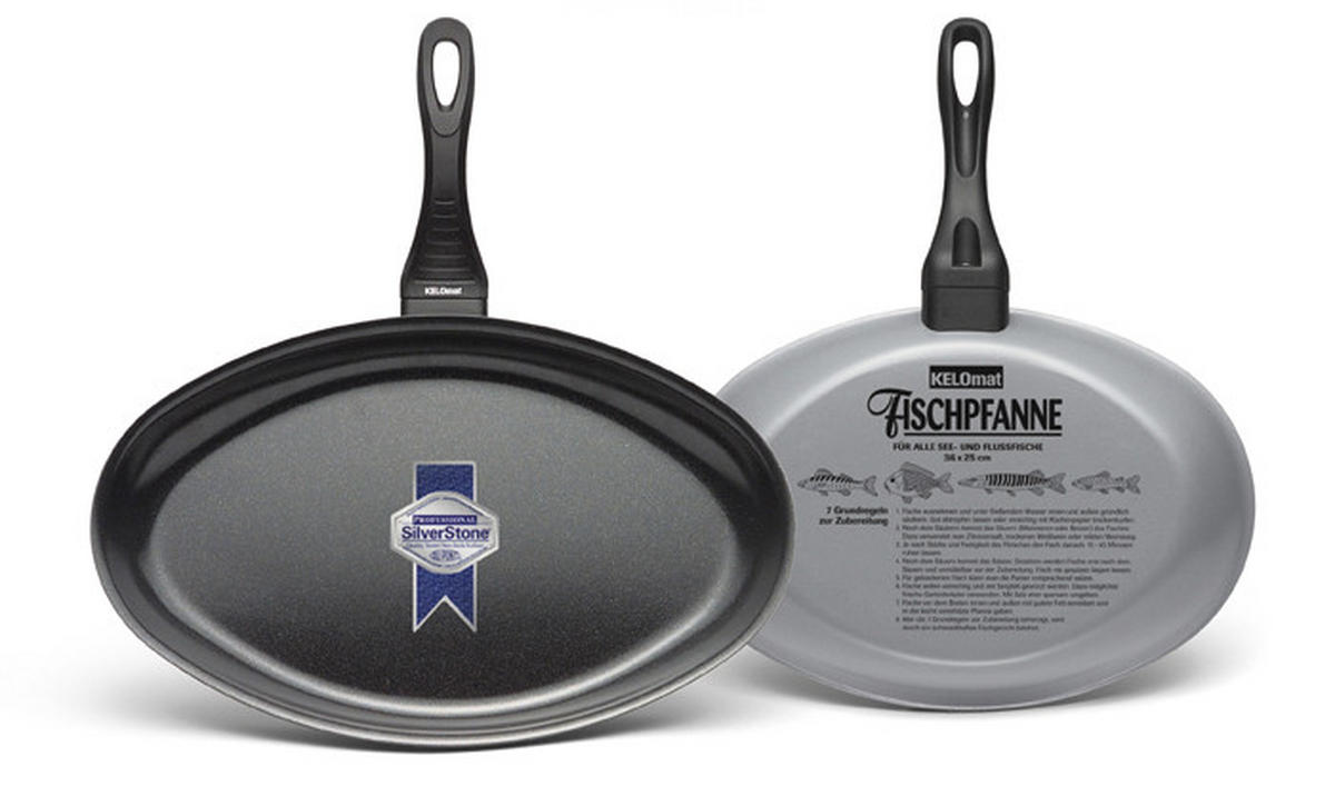 FISCHPFANNE  - Alufarben, Basics, Metall (41/28cm) - Kelomat