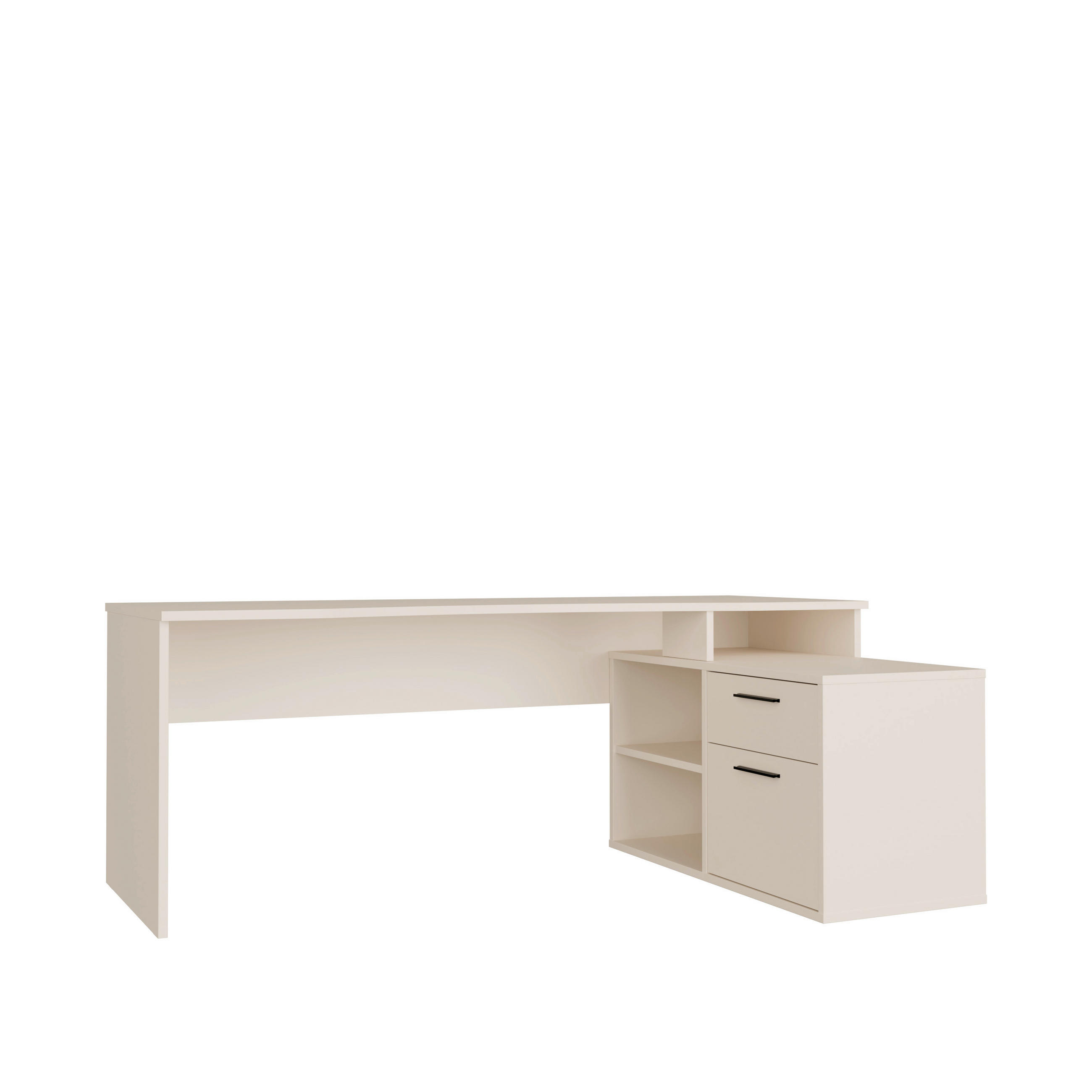 GAMING MIZA kovina, umetna masa, leseni material peščene barve  - barve aluminija/peščene barve, Moderno, kovina/umetna masa (160/75,7/72cm) - Carryhome