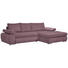 WOHNLANDSCHAFT in Textil Rosa - Chromfarben/Rosa, Design, Kunststoff/Textil (294/173cm) - Carryhome WOHNLANDSCHAFT in Textil Rosa - Chromfarben/Rosa, Design, Kunststoff/Textil (294/173cm) - Carryhome