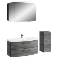 BADEZIMMER 4-teilig  in 131 cm  - Chromfarben/Graphitfarben, KONVENTIONELL, Glas/Holzwerkstoff (131cm) - Pelipal
