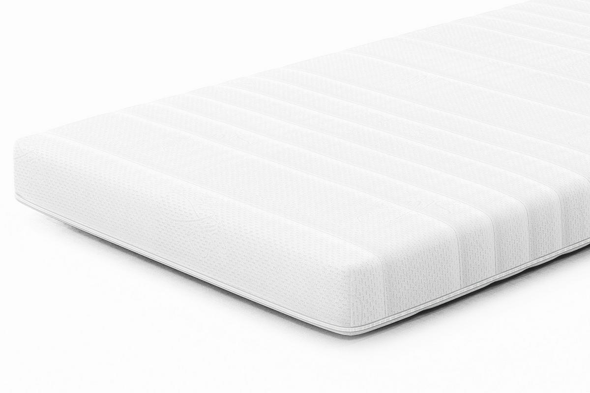 KOMFORTSCHAUMMATRATZE PINO, 120/200 cm, Höhe ca.: 10 cm, H2 = mittel,  - Weiß, Basics, Textil (120/200cm) - MID.YOU