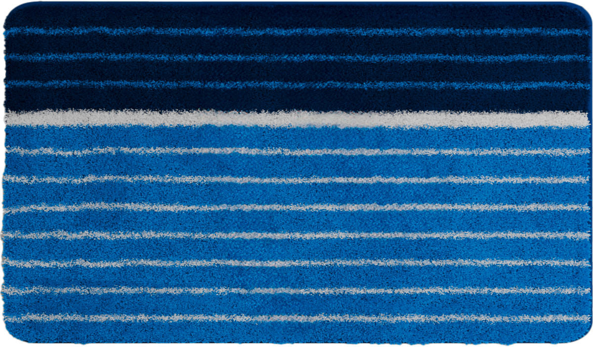 BADEMATTE GRUND Blau 70/120 cm  - Blau, Basics, Kunststoff/Textil (70/120cm) - Grund