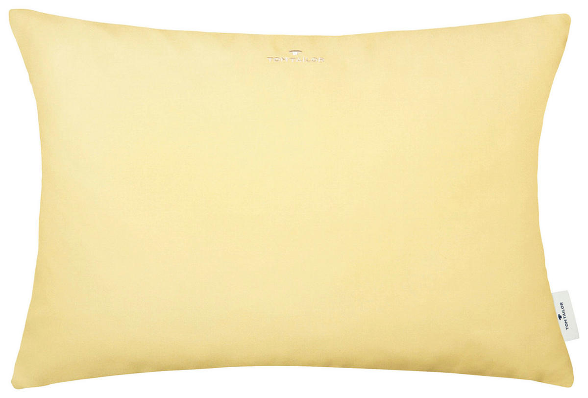 KISSENHÜLLE Dove Signature 40/60 cm  - Gelb, Konventionell, Textil (40/60cm) - Tom Tailor