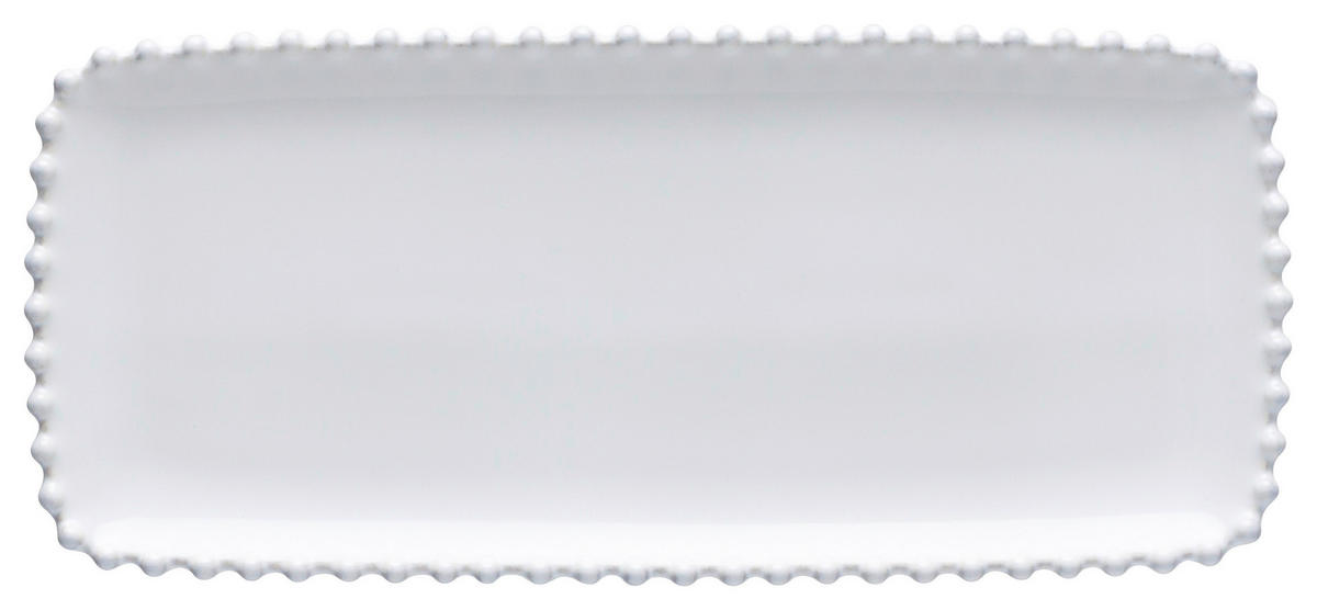 TABLETT Keramik  - Weiß Hochglanz, Basics, Keramik (30/2/13cm) - Costa Nova