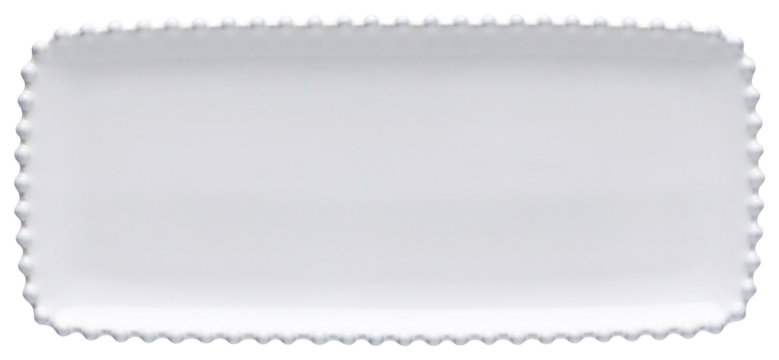 Costa Nova Tablett Pearl Weiß Hochglanz 30x2x13 cm