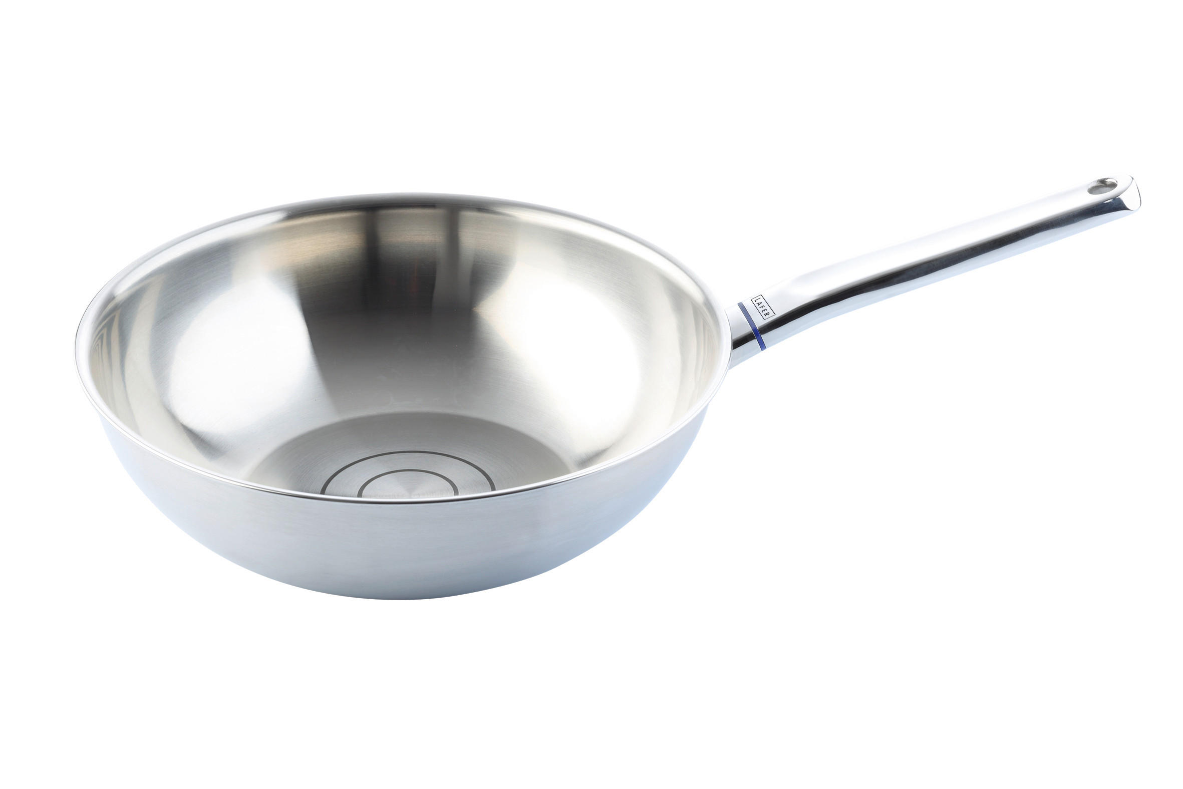 WOKPFANNE Lafer 30 cm  - Silberfarben, Basics, Metall (30cm) - Johann Lafer