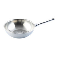 WOKPFANNE Lafer 30 cm  - Silberfarben, Basics, Metall (30cm) - Johann Lafer
