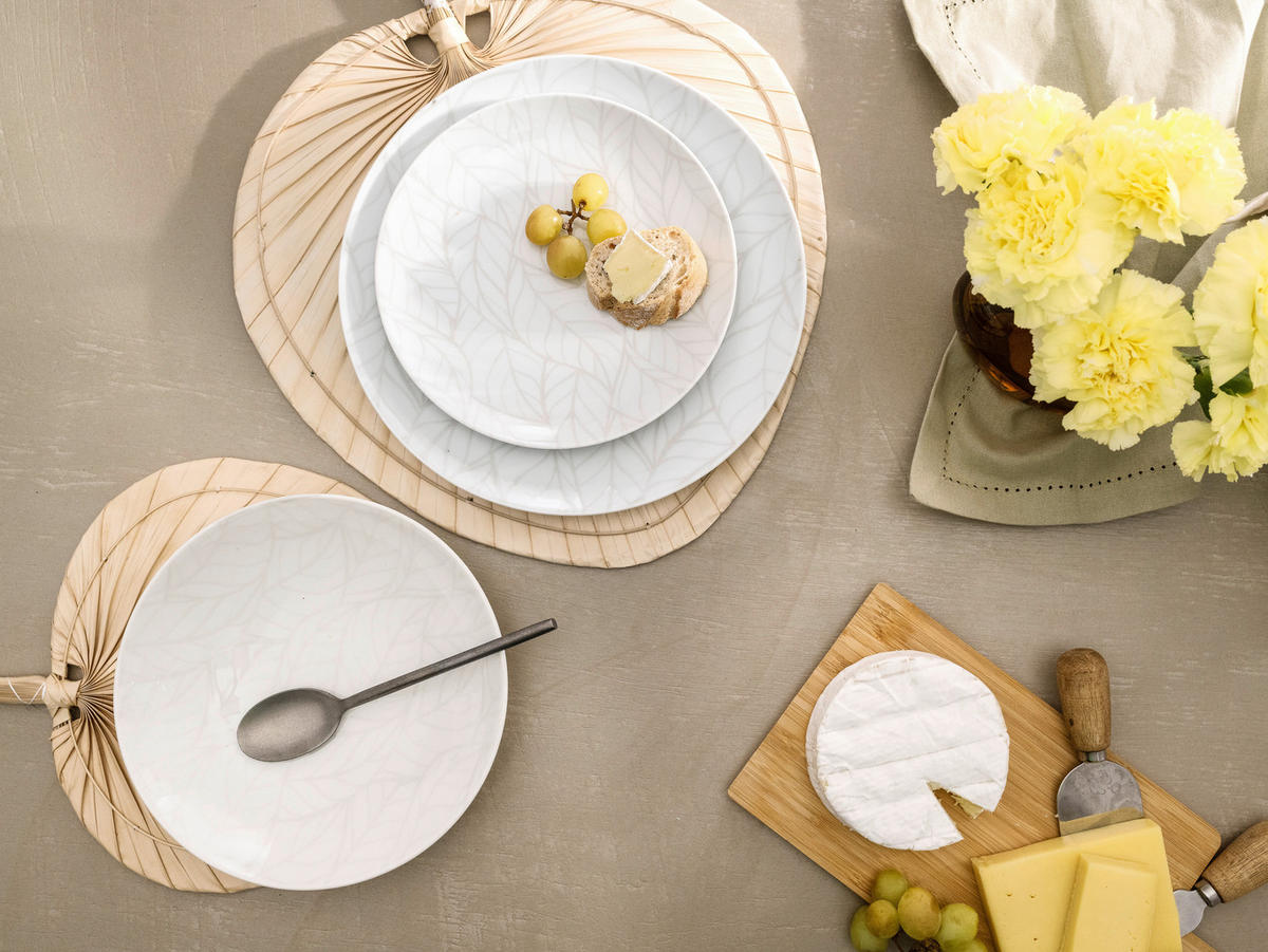 JÍDELNÍ SOUPRAVA, porcelán - bílá/vícebarevná, Basics, keramika - Creatable