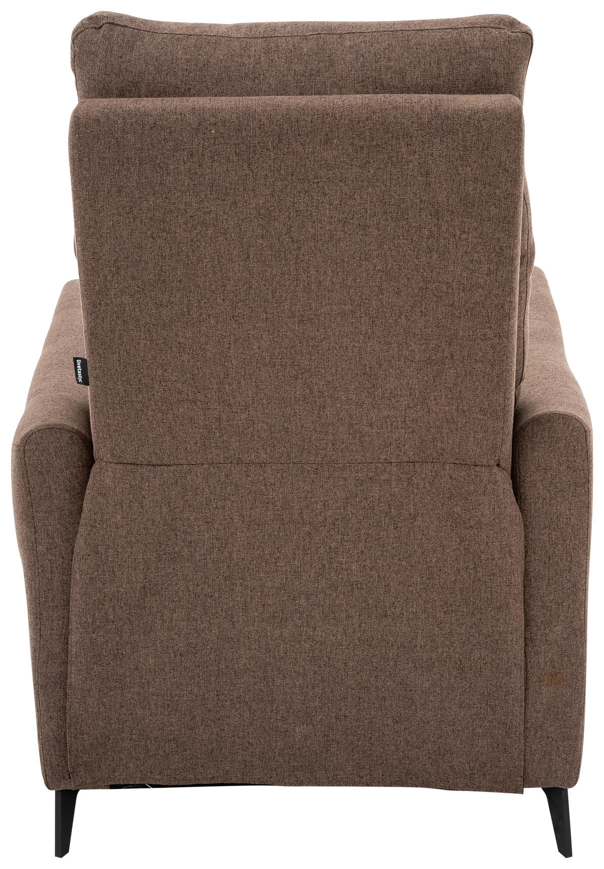 RELAXSESSEL Metall, Textil Braun, Schwarz  - Schwarz/Braun, Design, Textil/Metall (72/100/89cm) - Livetastic