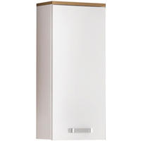 HÄNGESCHRANK 32,7/72,3/16,2 cm  - Silberfarben/Eiche Wotan, MODERN, Glas/Holzwerkstoff (32,7/72,3/16,2cm) - Stylife