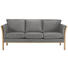 DREISITZER-SOFA in Holz, Textil Grau, Eichefarben - Eichefarben/Grau, Design, Holz/Textil (197/80/82cm) DREISITZER-SOFA in Holz, Textil Grau, Eichefarben - Eichefarben/Grau, Design, Holz/Textil (197/80/82cm)