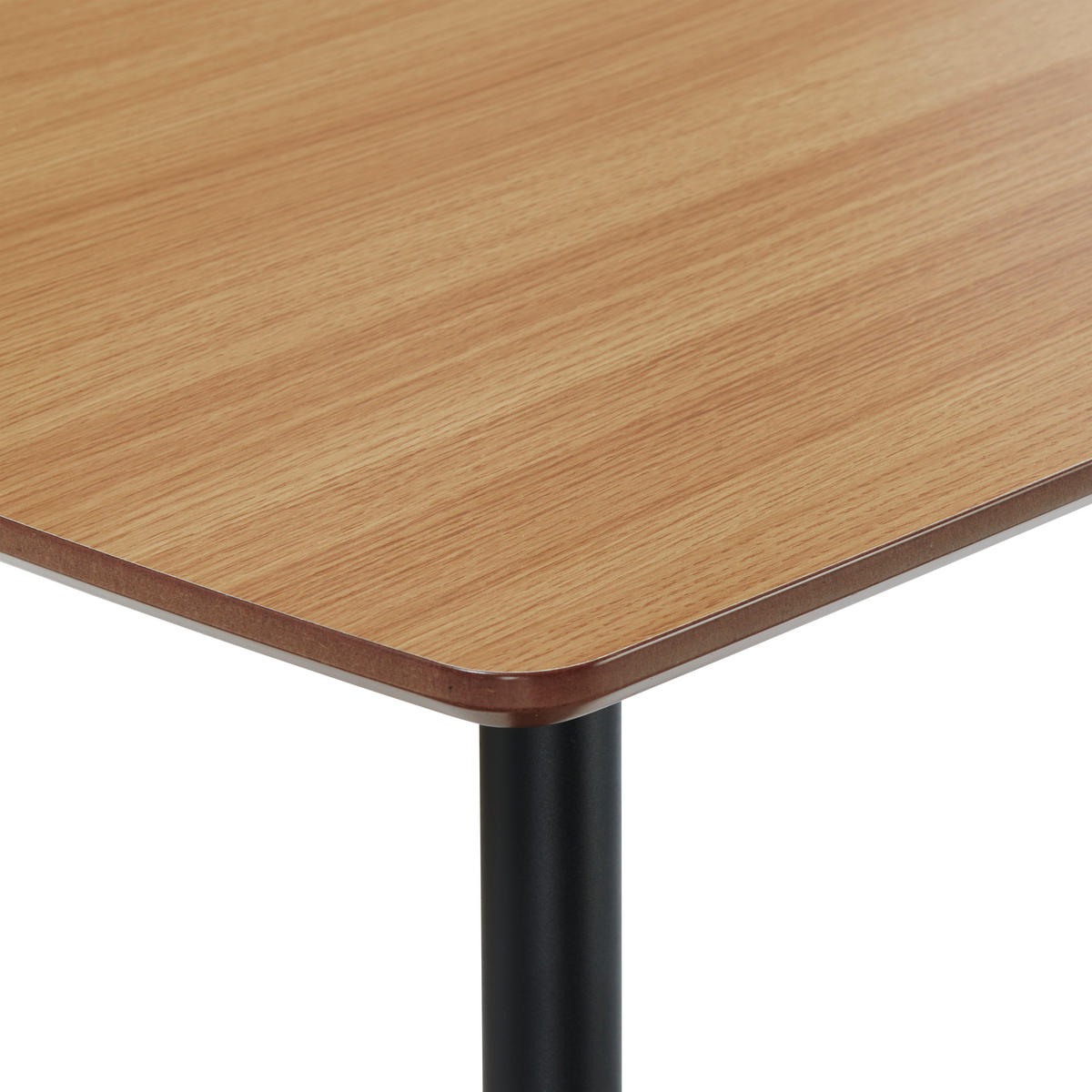 JÍDELNÍ STŮL, barvy akácie, 110/75/70 cm - černá/barvy akácie, Moderní, kov/kompozitní dřevo (110/75/70cm) - MID.YOU