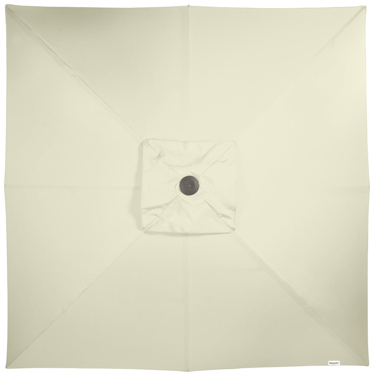 SONNENSCHIRM 350X350 cm Naturfarben  - Silberfarben/Naturfarben, Basics, Textil/Metall (350/350cm) - Doppler