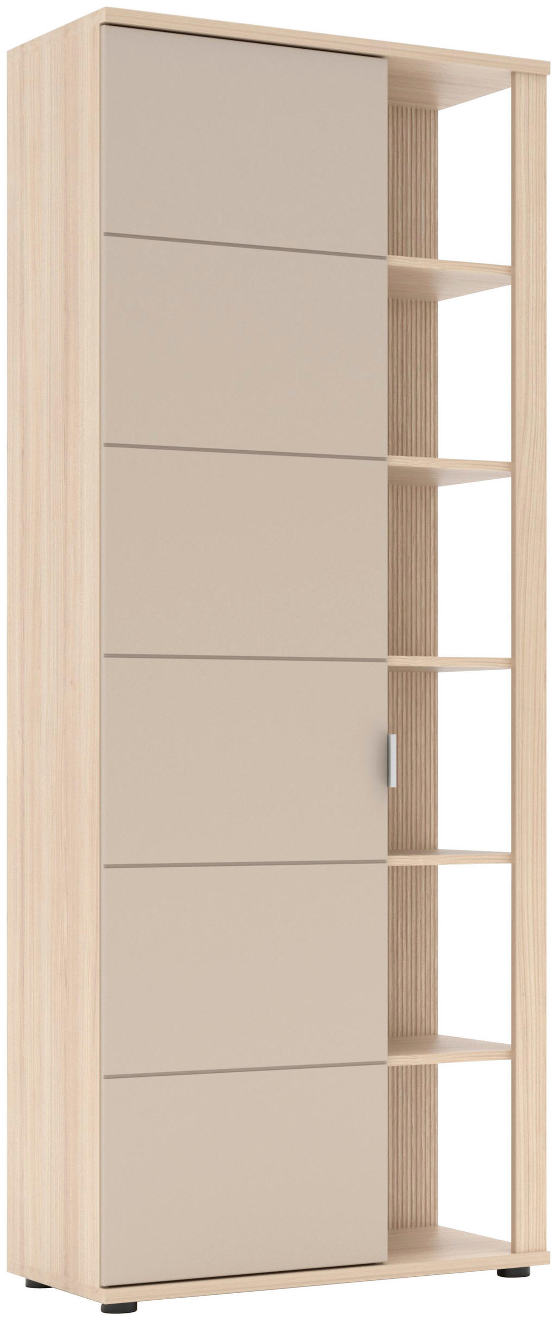 ELŐSZOBASZEKRÉNY 80/199/38 cm  - kasmírszínű/krómszínű, Design, műanyag/faalapú anyag (80/199/38cm) - Stylife