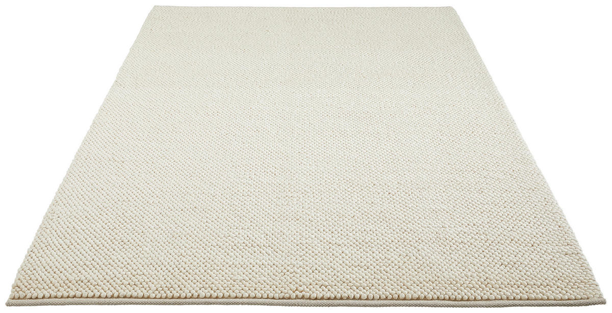RUČNĚ TKANÝ KOBEREC, 90/160 cm, krémová - krémová, Natur, textil (90/160cm) - Linea Natura