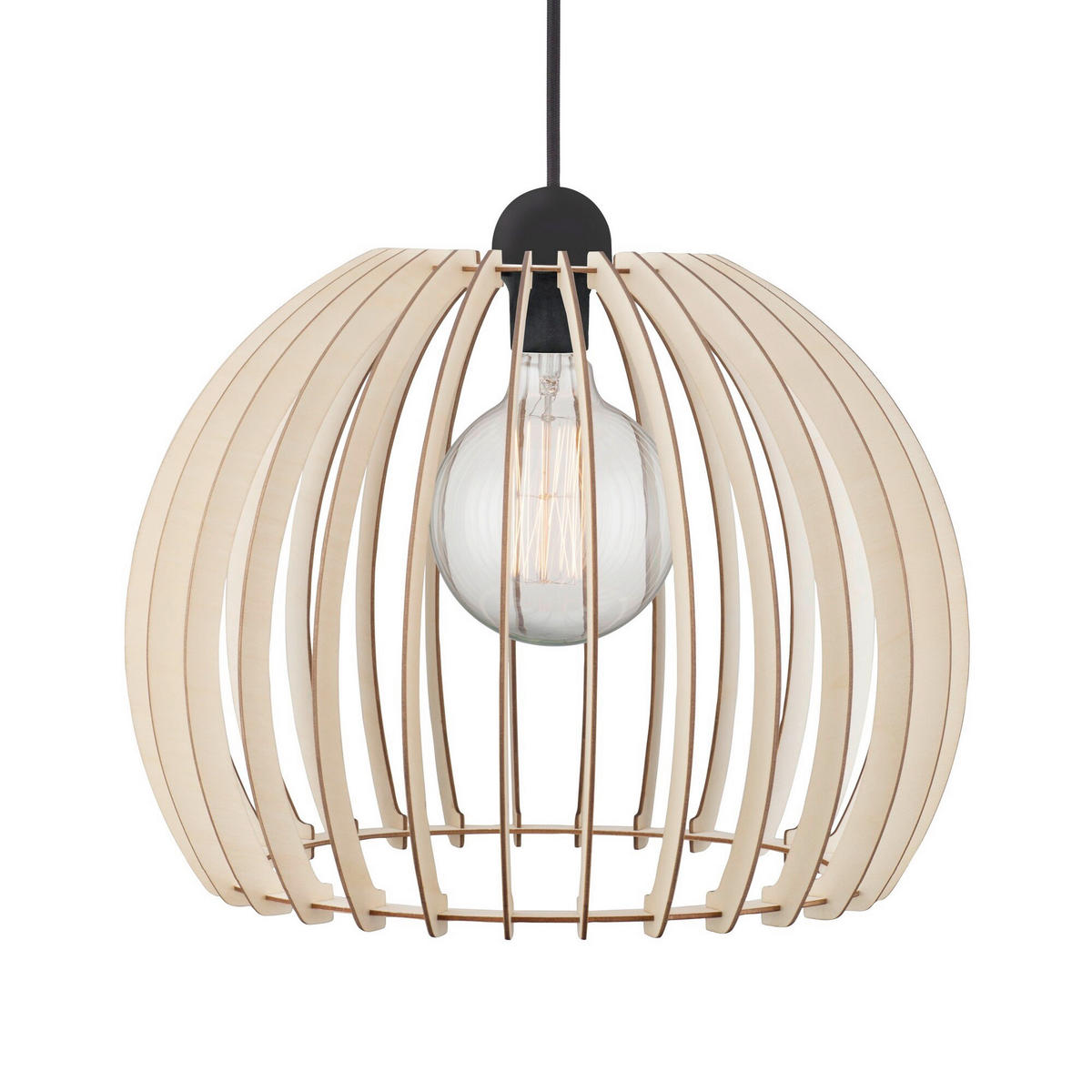 HÄNGELEUCHTE 40/34 cm   - Hellbraun, Natur, Holz (40/34cm) - Nordlux