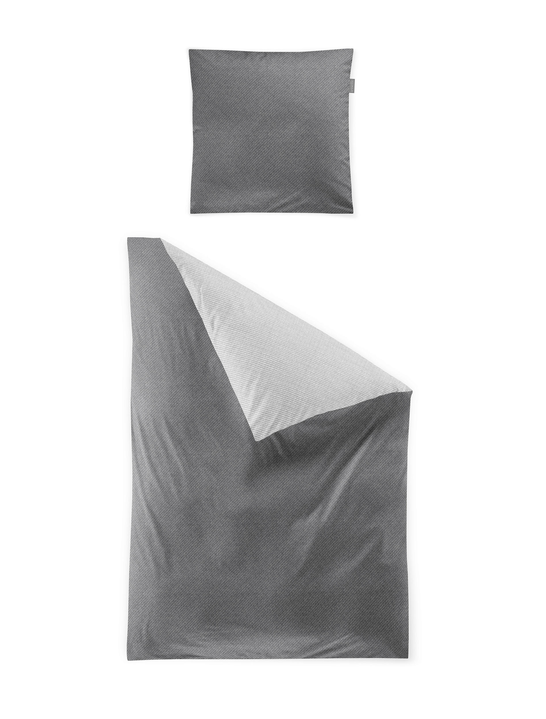 BETTWÄSCHE Biber 135/200 cm  - Grau, KONVENTIONELL, Textil (135/200cm) - Irisette
