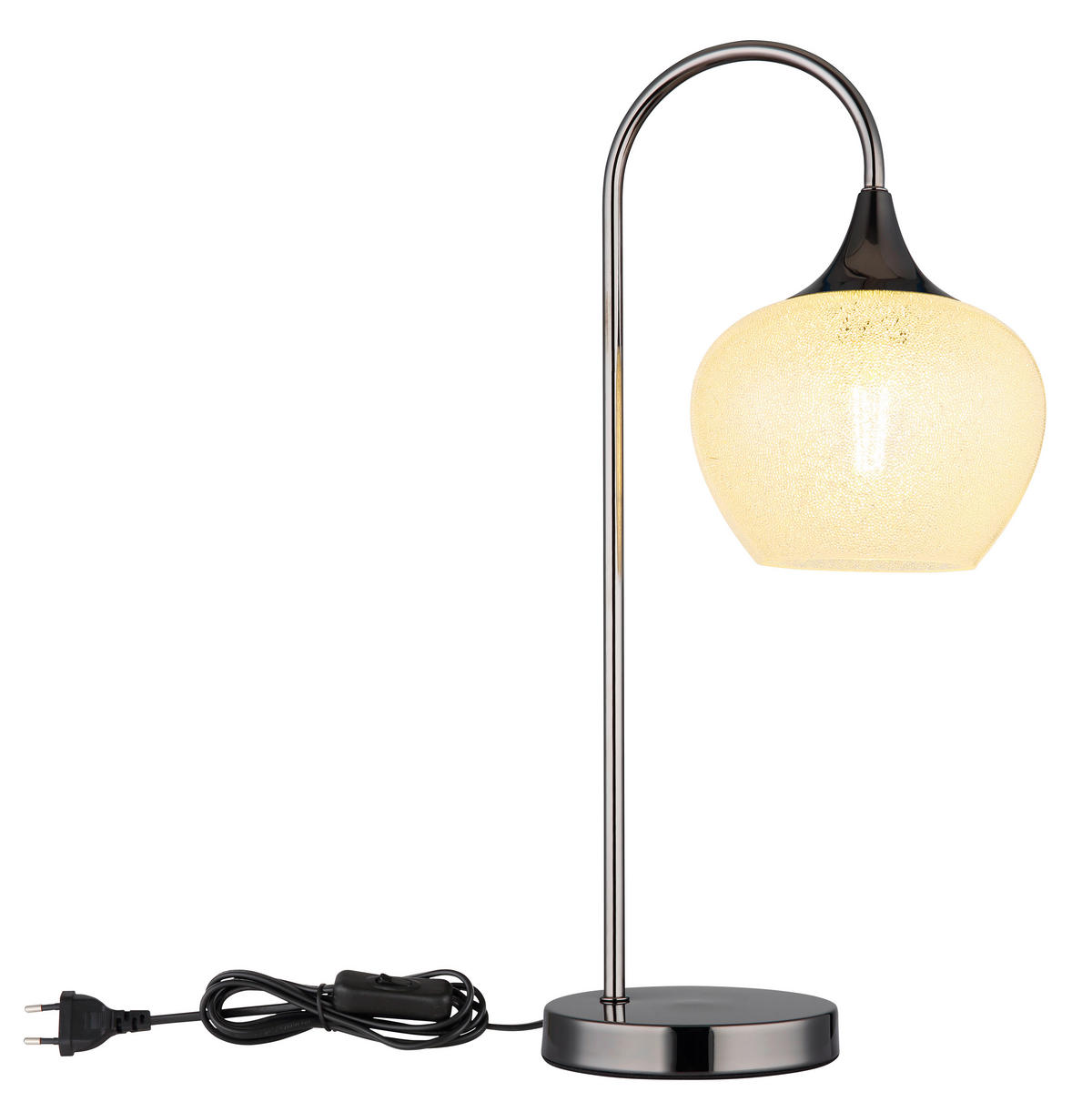 BORDSLAMPA 27,5/16/54 cm   - klar/svart, Basics, metall/glas (27,5/16/54cm) - Globo