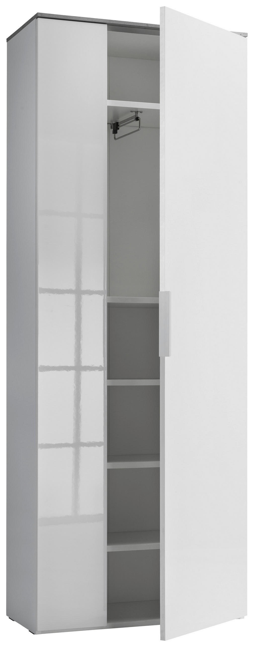 DULAP PENTRU HOL 70/188/35 cm  - alb, Design, metal/material pe bază de lemn (70/188/35cm) - Xora