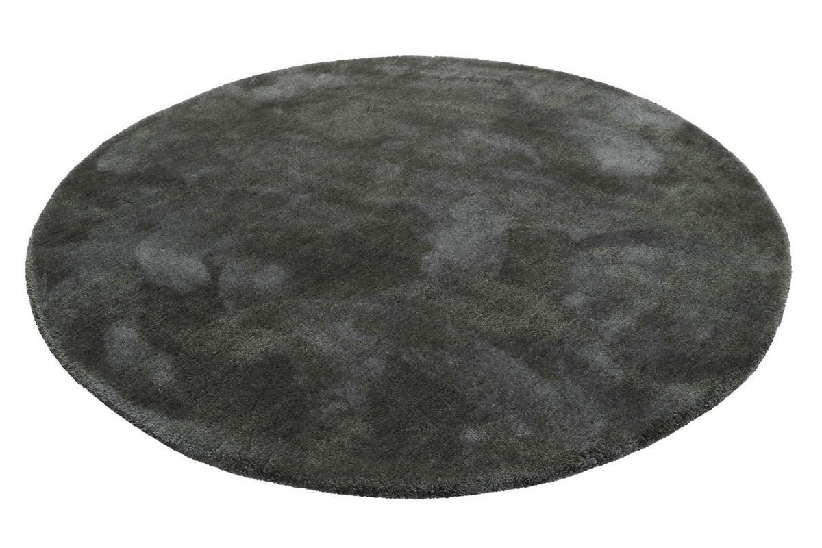 HOCHFLORTEPPICH 120 cm #relaxx Anthrazit rund  - Anthrazit, KONVENTIONELL, Textil (120cm) - Esprit