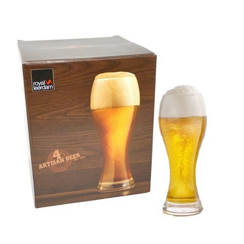 SET KOZARCEV ZA PIVO - prosojno, Basics, steklo (680ml)