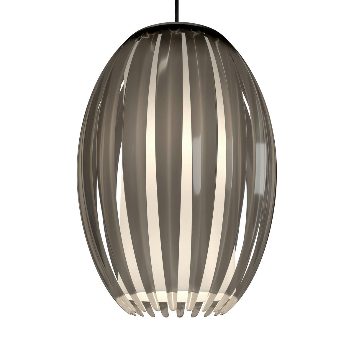 HÄNGELEUCHTE 21/30 cm  - Dunkelbraun/Schwarz, Design, Kunststoff/Metall (21/30cm) - Belid