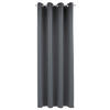 FERTIGVORHANG  black-out (lichtundurchlässig)  140/245 cm   - Dunkelgrau, Basics, Textil (140/245cm)