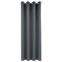 FERTIGVORHANG  black-out (lichtundurchlässig)  140/245 cm   - Dunkelgrau, Basics, Textil (140/245cm)