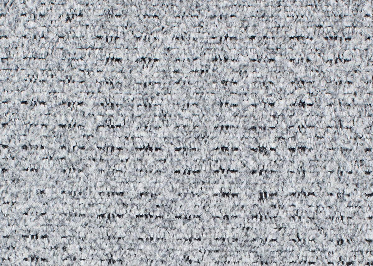 ECKSOFA in Chenille  - Schwarz, Konventionell, Textil/Metall (291/153cm) - Hom`in