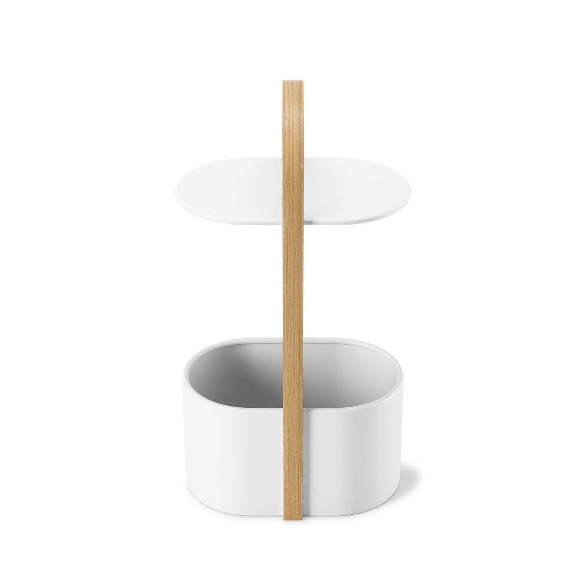 BEISTELLTISCH in Holz, Metall  - Buchefarben/Weiß, Basics, Holz/Metall (24/69/35cm) - Umbra