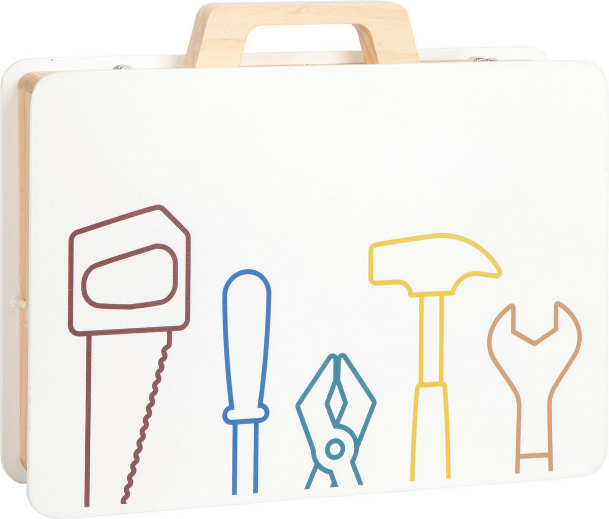 KINDER-WERKZEUGKOFFER - Multicolor, Basics, Holz/Textil (33/27/7.5cm) - small foot