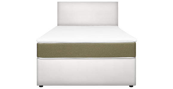 BOXBETT 120/200 cm in Gelb, Weiß - Gelb/Weiß, KONVENTIONELL, Holz/Holzwerkstoff (120/200cm) - Carryhome