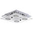 LED-DECKENLEUCHTE - Chromfarben, KONVENTIONELL, Glas/Kunststoff (29/29/7cm) - Novel LED-DECKENLEUCHTE - Chromfarben, KONVENTIONELL, Glas/Kunststoff (29/29/7cm) - Novel