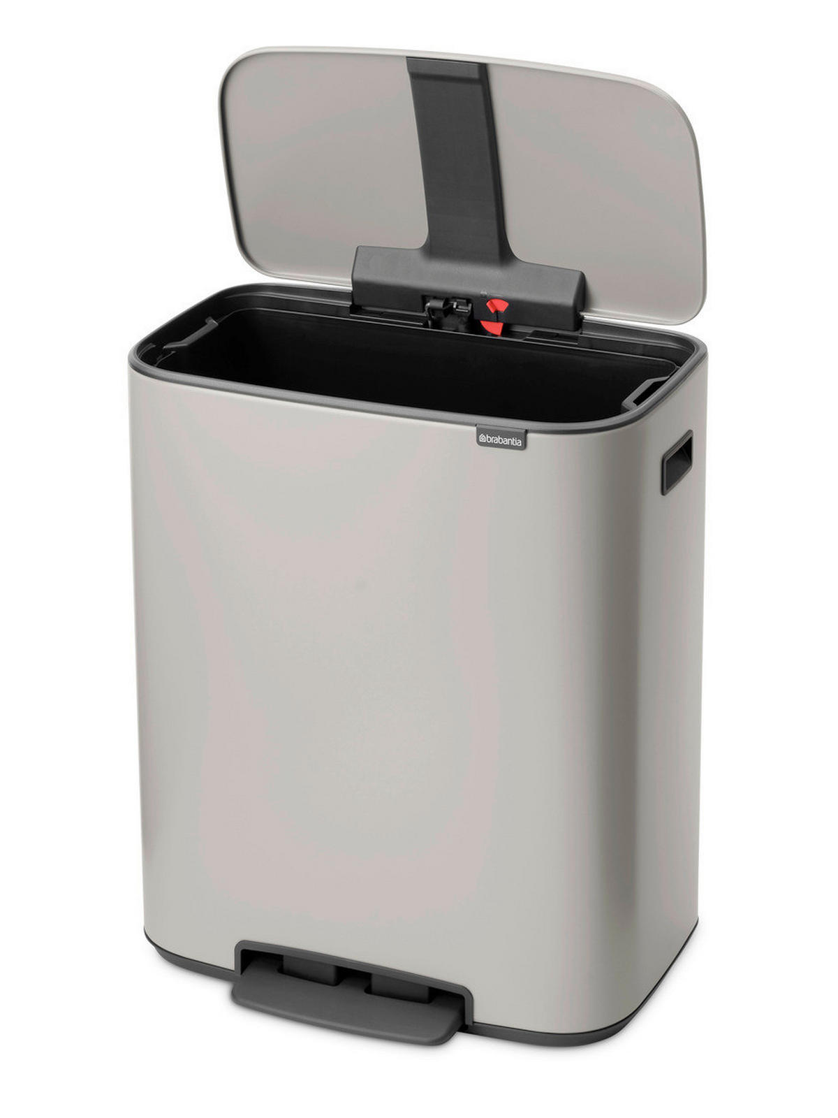 KANTA SA PAPUČICOM  60 l   - svetlosiva/antracit, Osnovno, metal/plastika (36,3/65,2/54,10cm) - Brabantia
