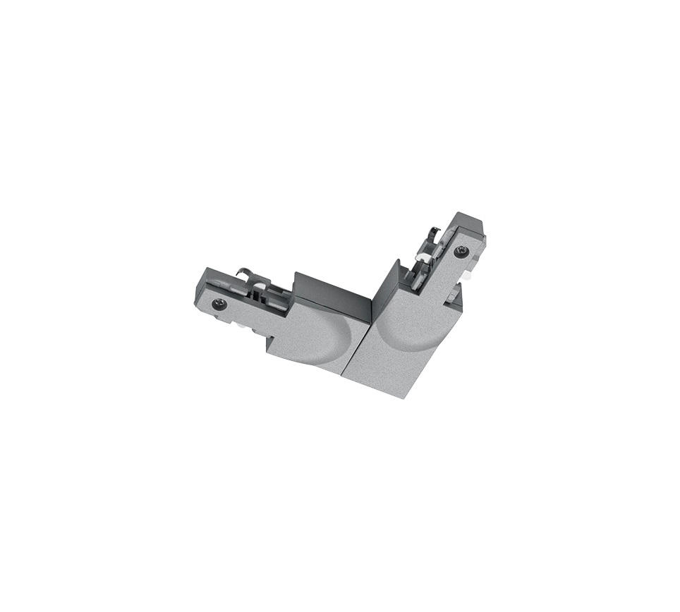 SCHIENENSYSTEM-VERBINDER - Titanfarben, Design, Kunststoff (9/2/10cm) - Trio Leuchten