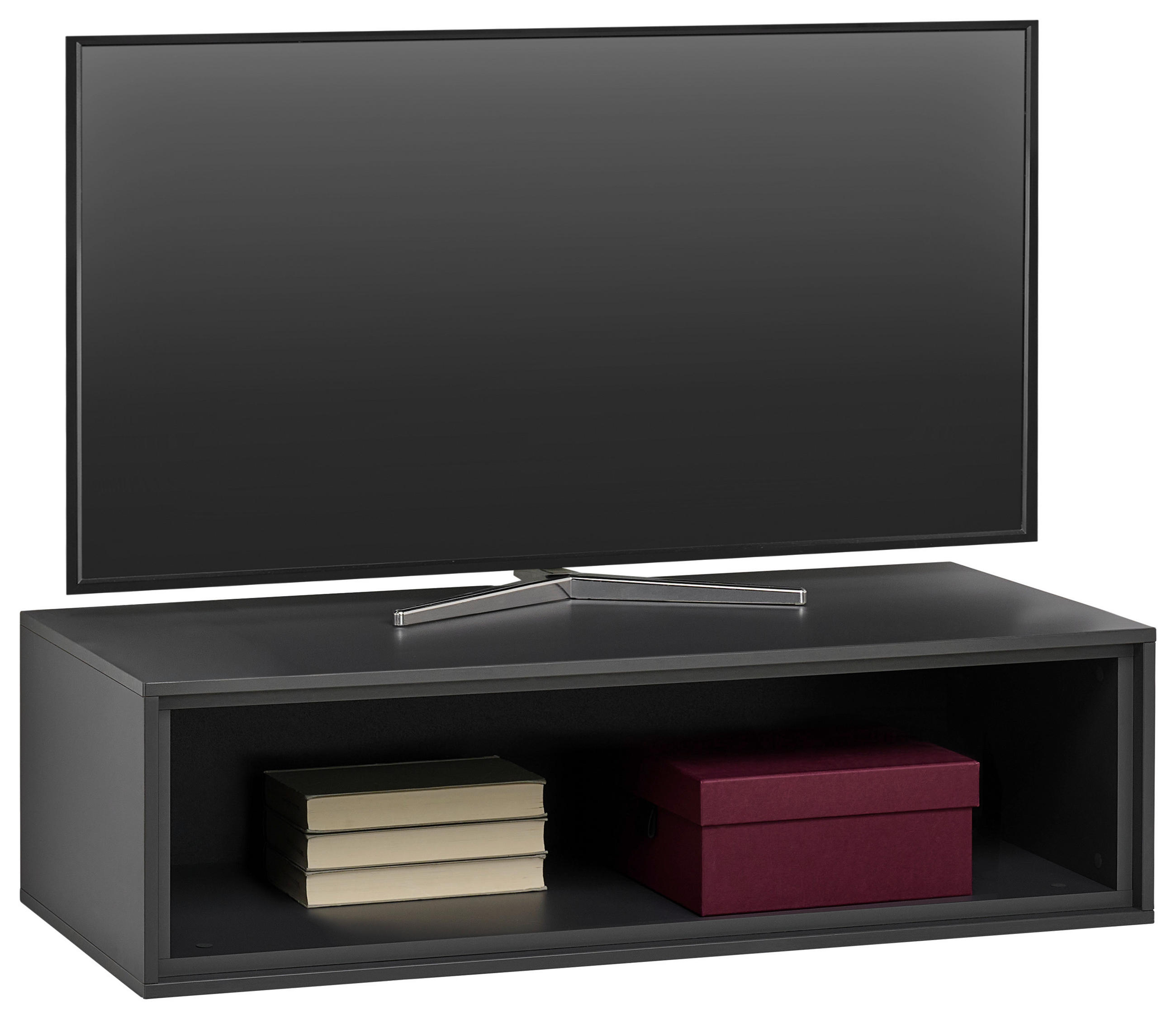 TV-ELEMENT Graphitfarben  90,9/26/40 cm  - Graphitfarben, Design, Holzwerkstoff (90,9/26/40cm) - home24
