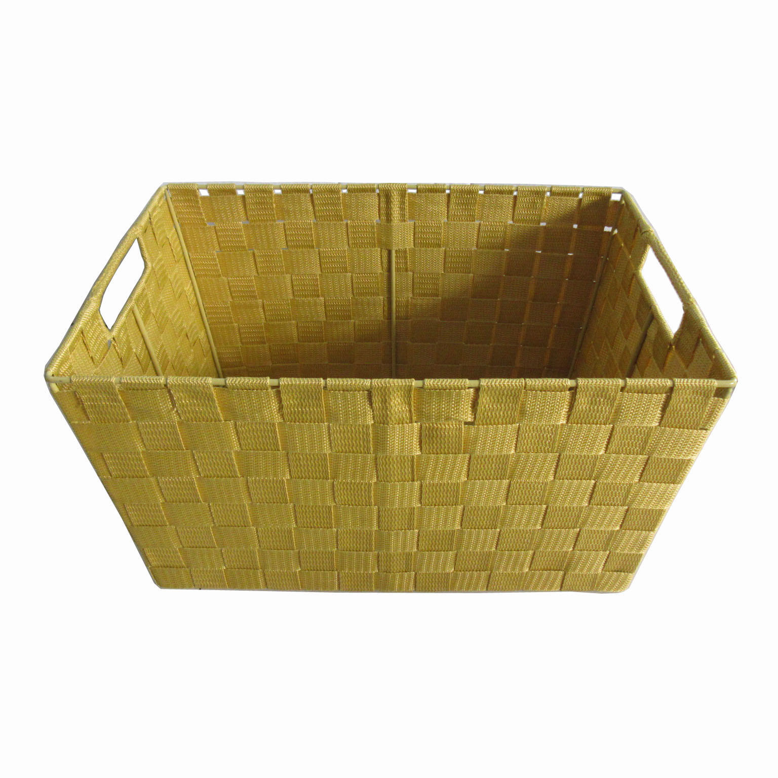 Regalkorb Carolyn 24x41 cm Gelb Kunststoff mit Lochgriff