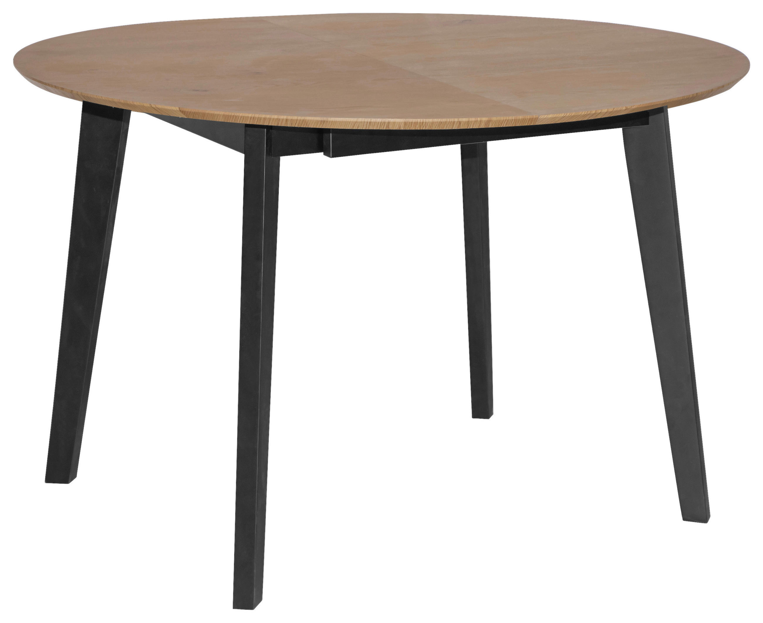 ESSTISCH in Holz, Holzwerkstoff  - Eichefarben/Schwarz, KONVENTIONELL, Holz/Holzwerkstoff (120-200/74/120cm) - MID.YOU