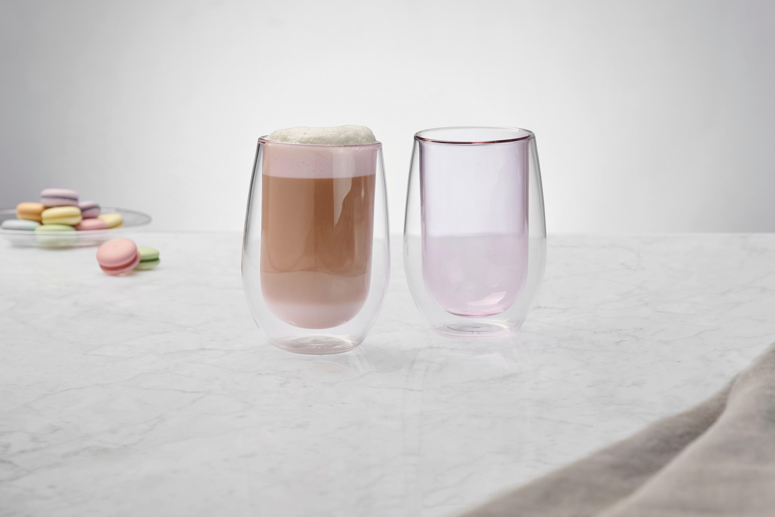 KAFFEEGLAS - Rosa, KONVENTIONELL, Glas (7,5/12,5cm) - Novel