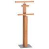 HERRENDIENER - Eichefarben/Alufarben, KONVENTIONELL, Holz/Metall (45/107/28cm) - Hasena