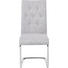 SCHWINGSTUHL Chromfarben, Hellgrau - Chromfarben/Hellgrau, Design, Textil/Metall (45/103/53cm) - Dieter Knoll