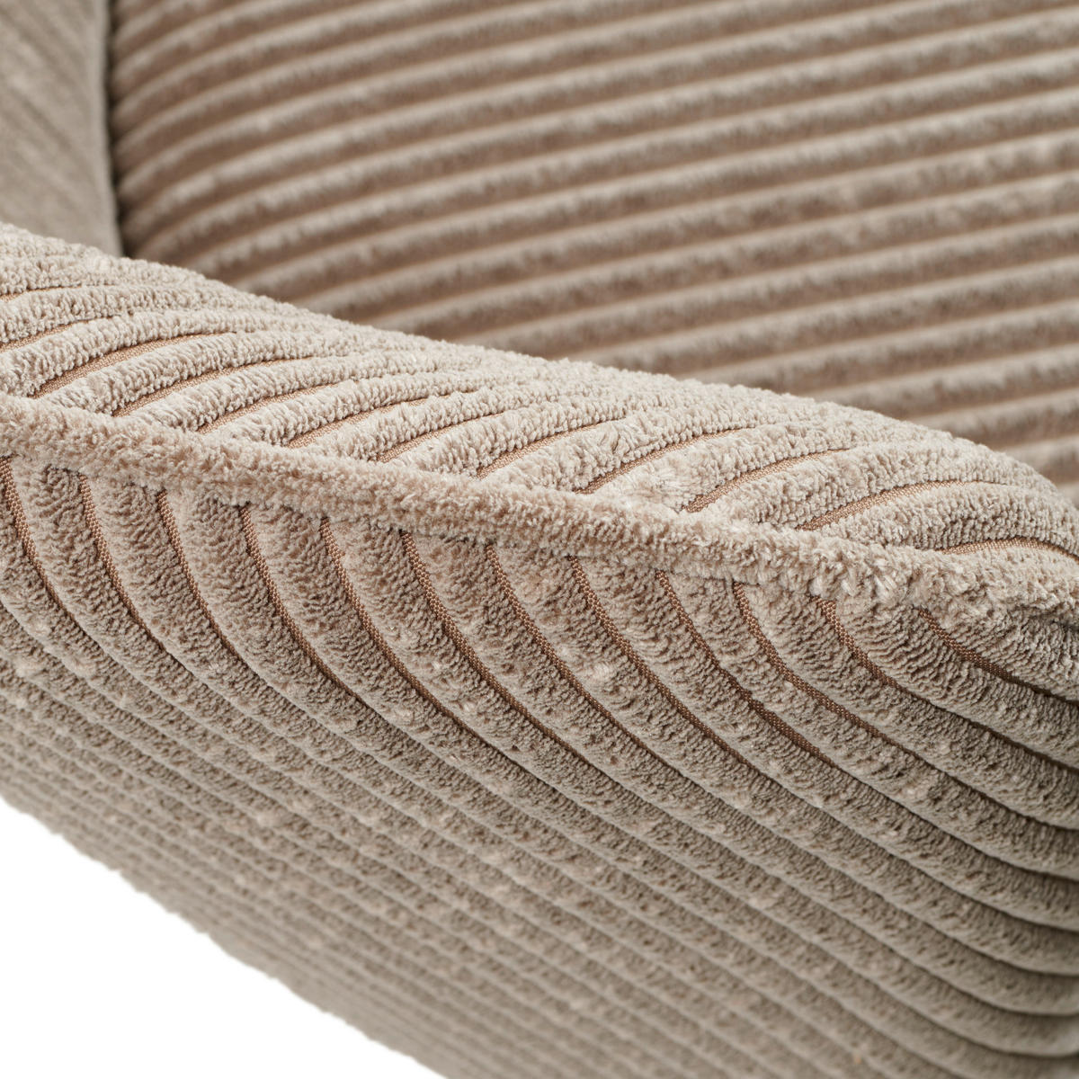 STUHL Cord Braun, Naturfarben Buche massiv  - Braun/Naturfarben, LIFESTYLE, Holz/Textil (61/79/61cm) - MID.YOU