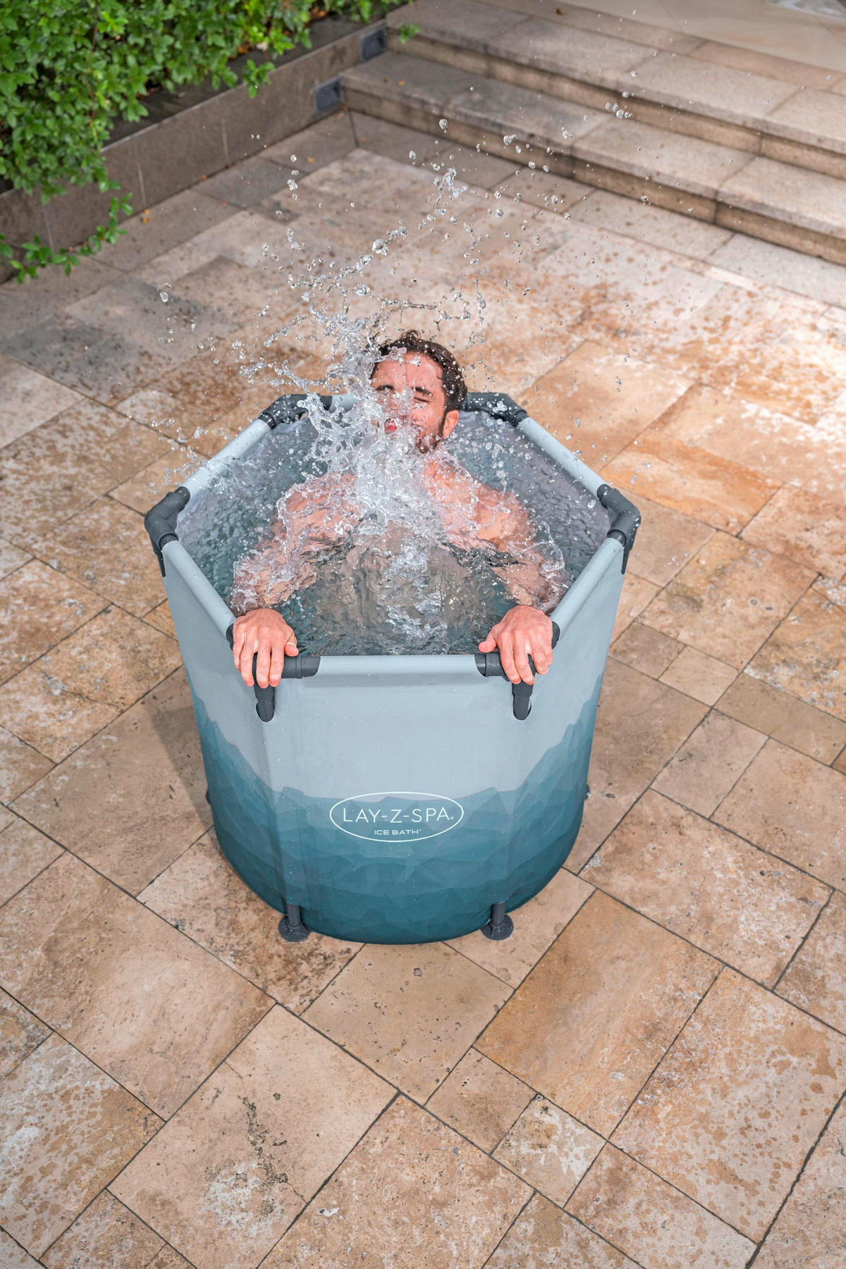 BADEFASS 6002K EISFASS 90/80 cm  - Hellblau, KONVENTIONELL, Kunststoff/Metall (90/80cm) - Bestway