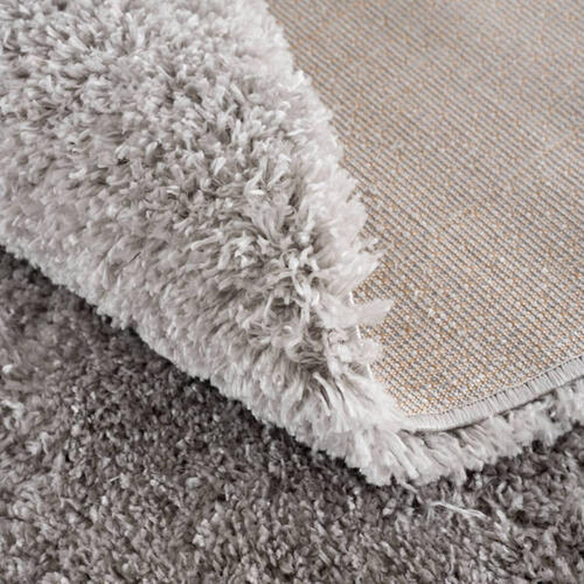 HOCHFLORTEPPICH 120/120 cm Porto Grau  - Grau, KONVENTIONELL, Textil (120/120cm) - Novel